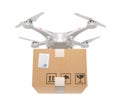 Delivery. Flying drone. 3d illustration