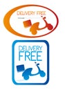 Delivery free stickers