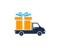 Delivery Gift Icon Logo Design Element