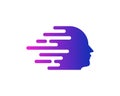 Delivery Human Head Logo Icon Design