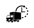 Delivery icon. Fast delivery. Transportation of goods. Parcel delivery