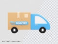 Delivery icon vector illustration element 3d rendering transparent eps Royalty Free Stock Photo