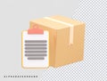 Delivery icon vector illustration element 3d rendering transparent eps Royalty Free Stock Photo