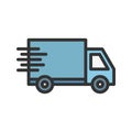 Delivery icon vector image. Royalty Free Stock Photo
