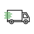 Delivery icon vector image. Royalty Free Stock Photo