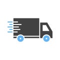 Delivery icon vector image. Royalty Free Stock Photo
