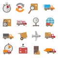 Delivery icons set