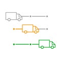 Delivery location, succes illustration. Delivery level. Delivery icon, great design for any purposes. Illustration with delivery