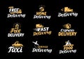 Delivery logo. Shipping vector icons set