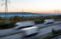 Delivery Lorry truck speed blurred Royalty Free Stock Photo