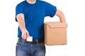Delivery man. Royalty Free Stock Photo