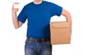 Delivery man. Royalty Free Stock Photo