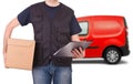 Delivery man. Royalty Free Stock Photo