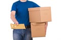 Delivery man. Royalty Free Stock Photo