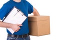 Delivery man. Royalty Free Stock Photo