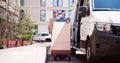 Delivery Man With Handtruck