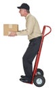 Delivery Man, Moving, Freight, Shipping, Package Royalty Free Stock Photo