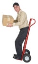 Delivery Man, Moving, Freight, Shipping, Package Royalty Free Stock Photo