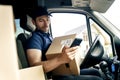 Delivery man at work Royalty Free Stock Photo
