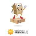 Delivery mascot. Shipping concept design vector.