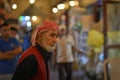 Delivery old worker in Souq Wakif, Doha Royalty Free Stock Photo