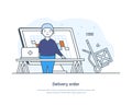 Delivery order fast delivery service technology and logistics
