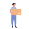 Delivery package goods courier Royalty Free Stock Photo