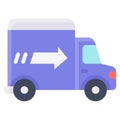 Delivery Pickup Truck icon, transportation related vector