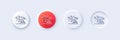 Delivery plane line icon. Logistic service sign. Line icons. Vector