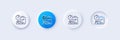 Delivery report line icon. Parcel documents sign. Line icons. Vector