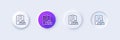 Delivery report line icon. Parcel documents sign. Line icons. Vector