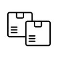 Delivery returning  Line Style vector icon which can easily modify or edit Royalty Free Stock Photo