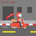 Delivery Ride Motorcycle Service, Order Worldwide Shipping, Fast and Free Transport, food express, vector illustration cartoon