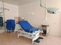 Delivery room with gynecological gurney for childbirth. Modern ward for childbirth Royalty Free Stock Photo