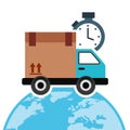 Delivery service design Royalty Free Stock Photo