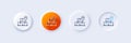 Delivery service line icon. Package location sign. Line icons. Vector