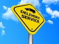 Delivery service sign