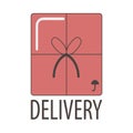 Delivery service vector icon template for company