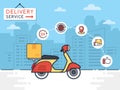 Delivery service vector illustration
