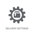 delivery Settings icon. Trendy delivery Settings logo concept on Royalty Free Stock Photo