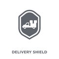 Delivery shield icon from Delivery and logistic collection.