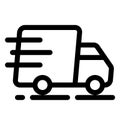 Delivery, shipment or transport icon. Express delivery symbol