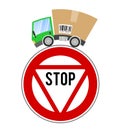 Delivery truck, concept trade restrictions