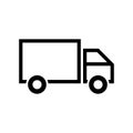 Delivery truck icon flat vector illustration design Royalty Free Stock Photo