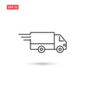 Delivery truck icon vector design isolated 2 Royalty Free Stock Photo