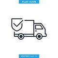 Delivery Truck icon Delivery Truck icon Vector Design Template. Secure, Safety Delivery Icon.Design Template