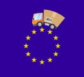 Delivery truck, international trade in the European Union