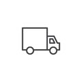 Delivery truck line icon