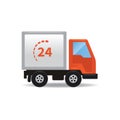 Delivery truck. Vector illustration decorative design Royalty Free Stock Photo