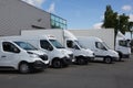 Delivery Trucks Backed Up to A Warehouse Building Royalty Free Stock Photo